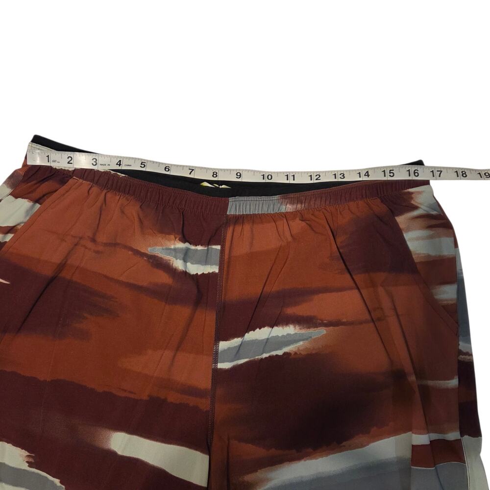 Smart Wool Men Active Training Shorts 8"  sz XL Lined Performance Horizon Print - Picture 6 of 11